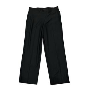 Trump Signature Wool Blend Trousers Charcoal Gray Flat Front Men’s 36x32 NEW